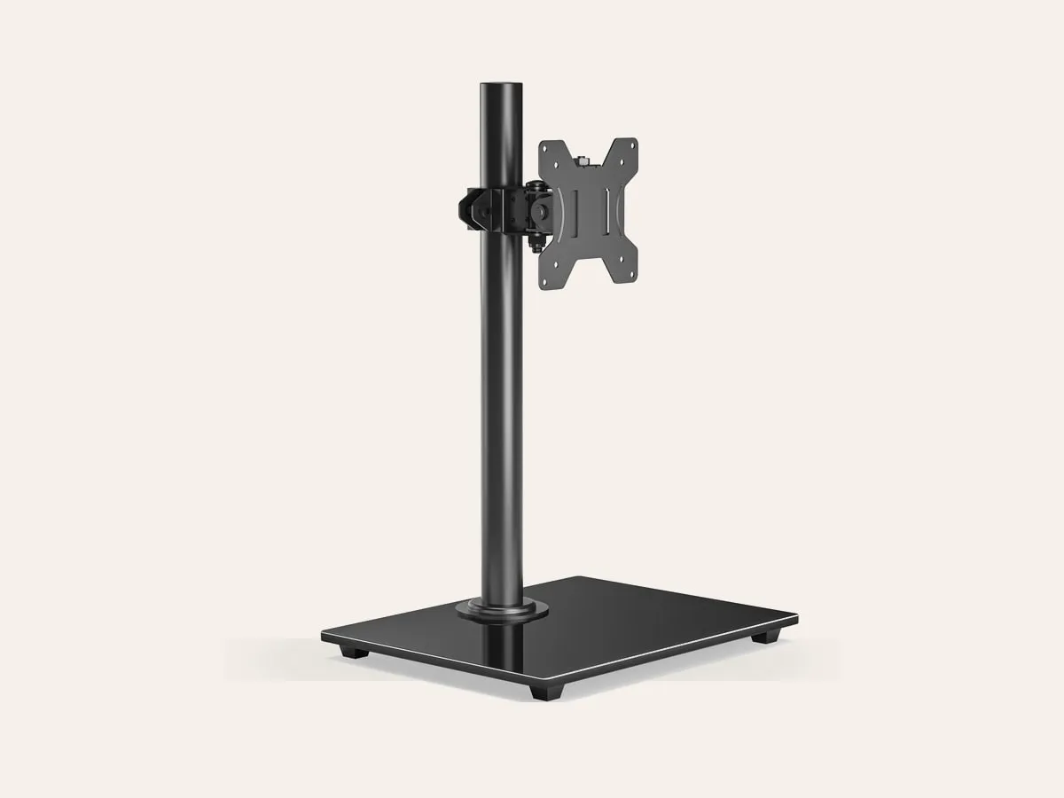 Freestanding BONTEC monitor stand with VESA plate and wide base